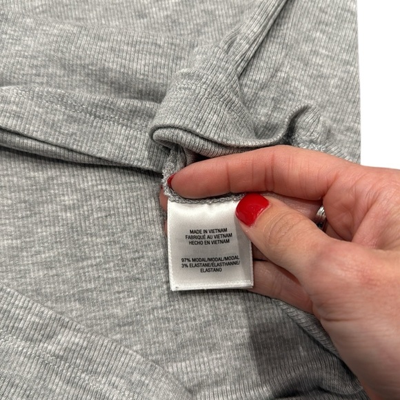Favorite Daughter The Ribbed Top Gray Size Extra Large - Picture 6 of 7